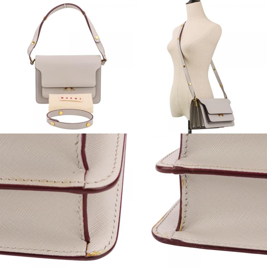 MARNI（マルニ） 新品同様 トランク レザー ショルダーバッグ ライト