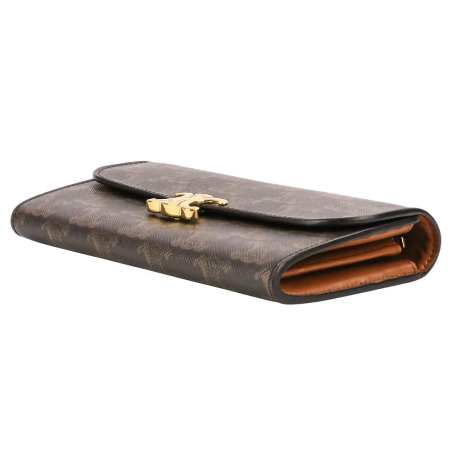 CELINE（セリーヌ） 良品 PVC トリオンフ金具 ロングウォレット 長財布