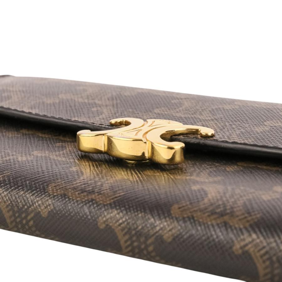 CELINE（セリーヌ） 良品 PVC トリオンフ金具 ロングウォレット 長財布