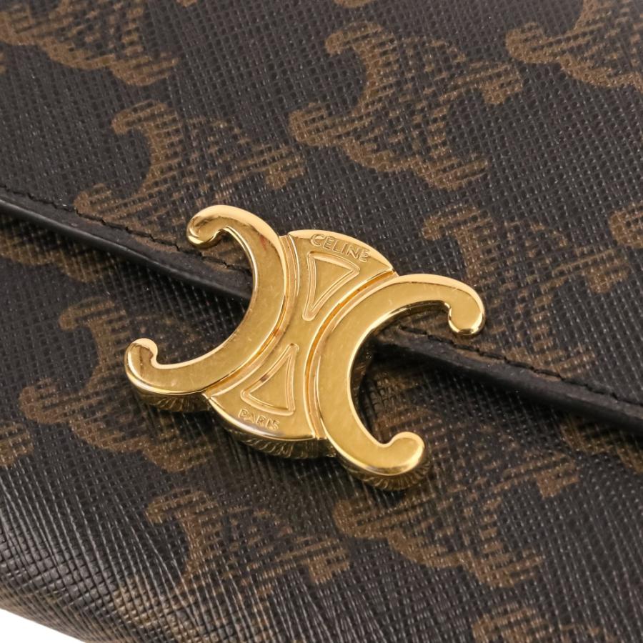 CELINE（セリーヌ） 良品 PVC トリオンフ金具 ロングウォレット 長財布