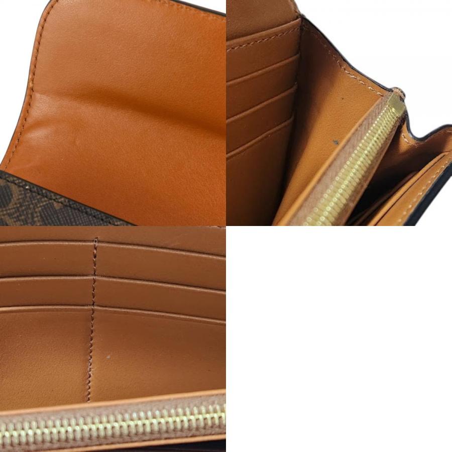 CELINE（セリーヌ） 良品 PVC トリオンフ金具 ロングウォレット 長財布
