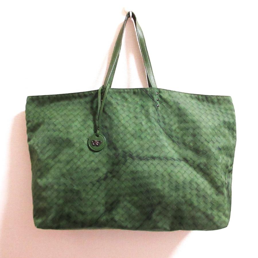 BOTTEGA VENETA イントレチャート ナイロントートバッグ 大容量 【公式
