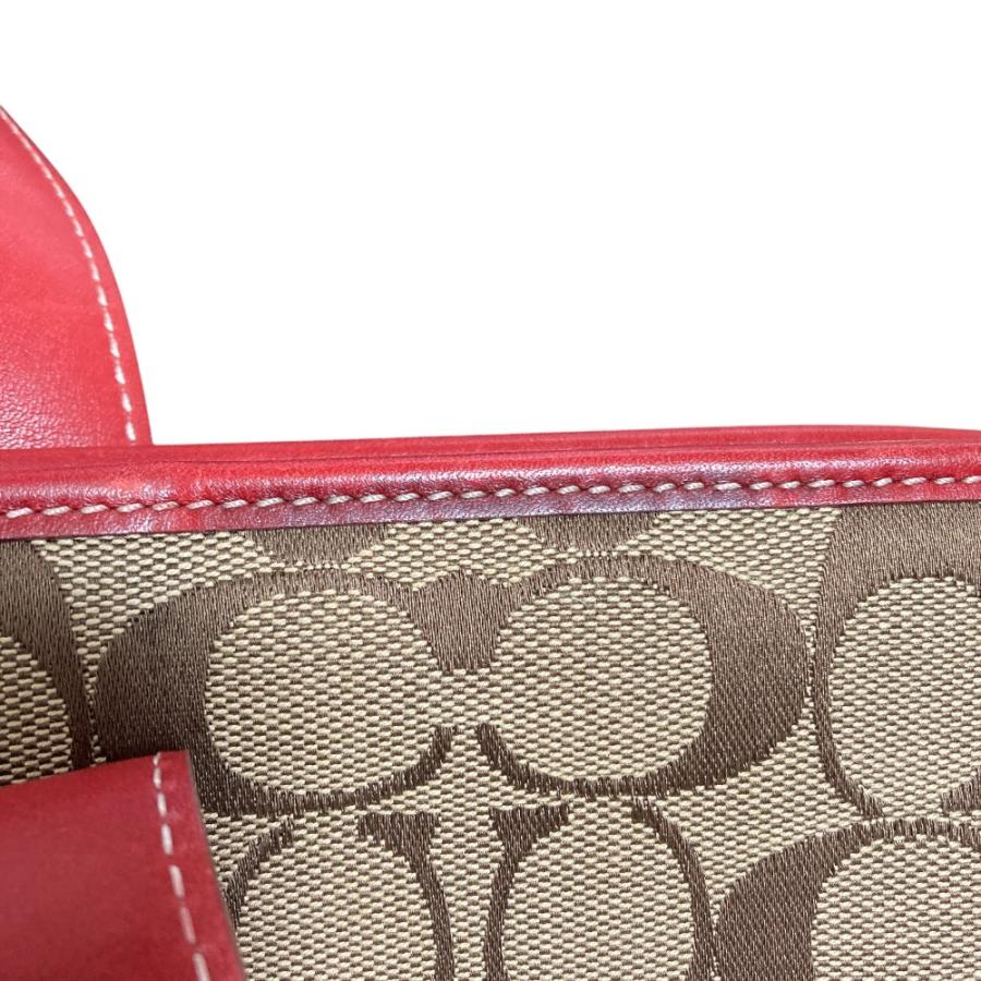 COACH（コーチ） 美品 シグネチャー キャンバス トートバッグ 6071