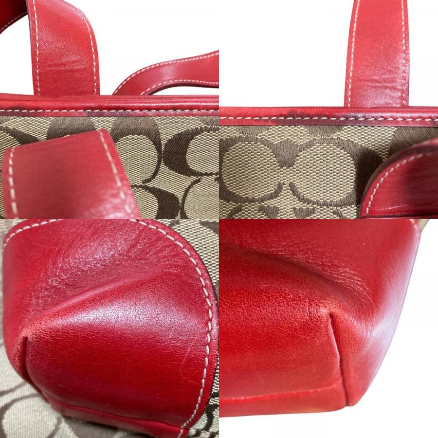 COACH（コーチ） 美品 シグネチャー キャンバス トートバッグ 6071