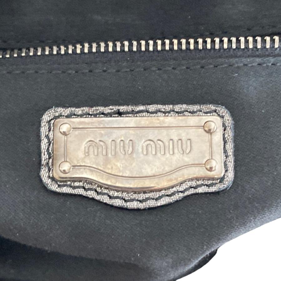 miu miu（ミュウミュウ） 美品 グリッター レザークラッチバッグ