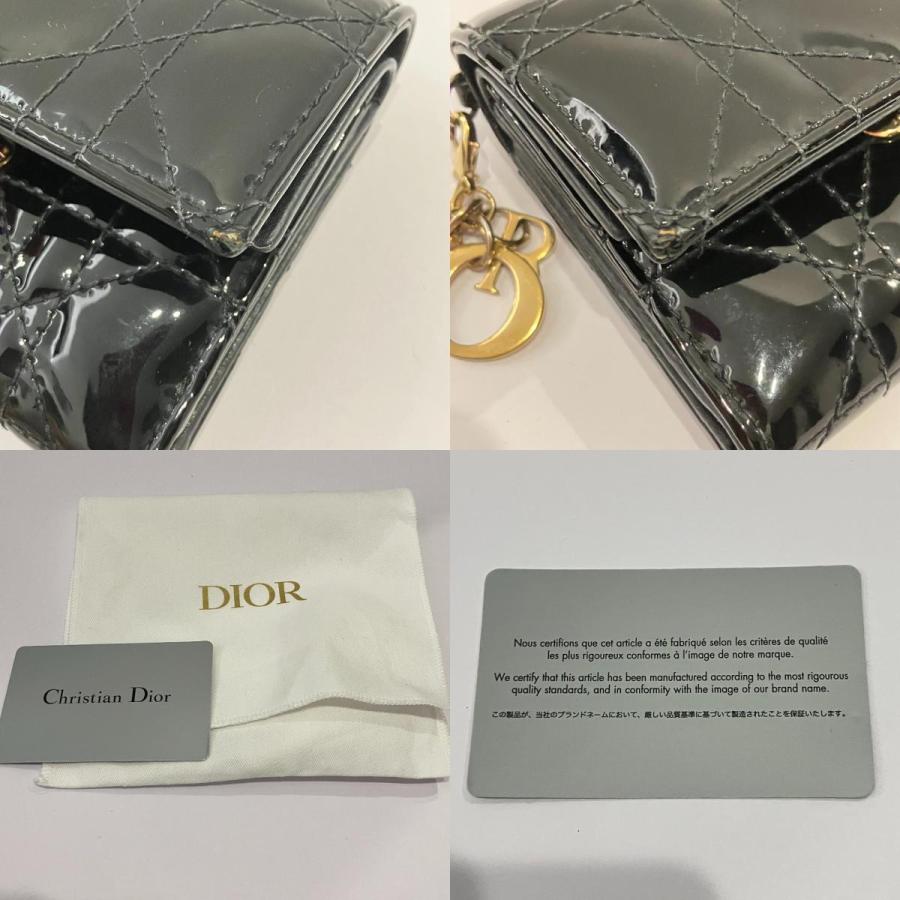 レ*ル様 DIOR ディオール ロータス ウォレットシルバー超美品 Christian Dior（クリスチャン・ディオール） 良品 レディディオール