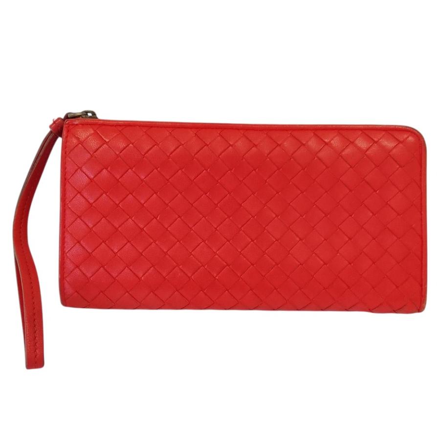 良品 Bottega Veneta ボッテガヴェネタ イントレチャート レザーロング 