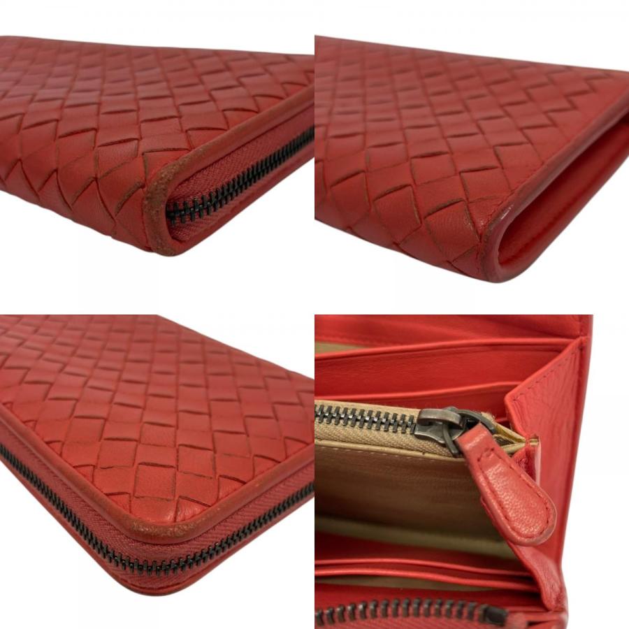 良品 Bottega Veneta ボッテガヴェネタ イントレチャート レザーロング 