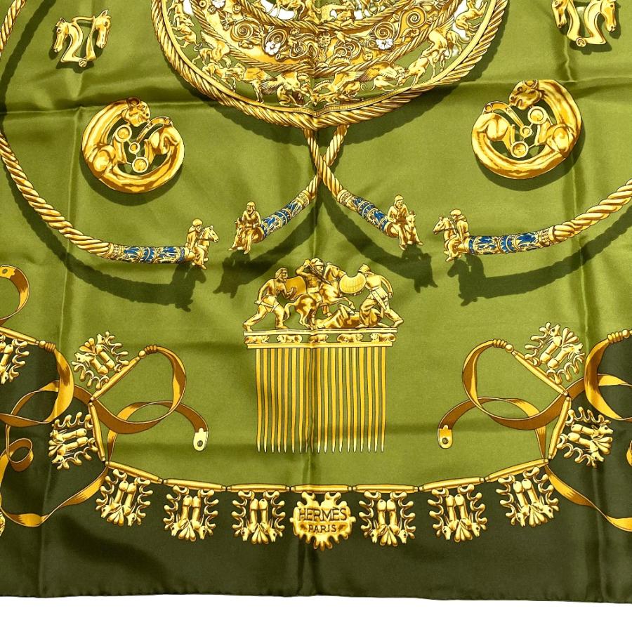 【最終価格】HERMESスカーフ　カレ90 黄金の騎士 HERMES（エルメス） 美品 LES CAVALIERS D'OR 黄金の騎士 カレ90