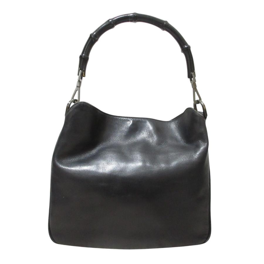 GUCCI グッチ バンブー 2way ハンドバッグ ブラック レディース GUCCI（グッチ） バンブーハンドル レザー 2way ハンドバッグ