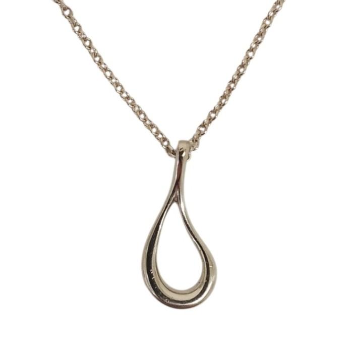 ティファニー オープン ティアドロップ ネックレス 925 シルバー TIFFANY&Co.（ティファニー） 美品 オープンティアドロップ ネックレス