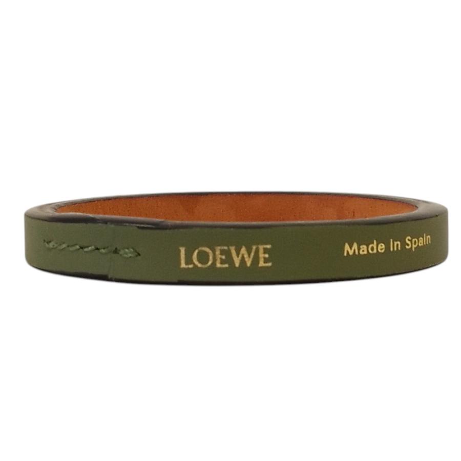 人気 LOEWE ロエベ ダブルバングル ブレスレット イエロー グリーン
