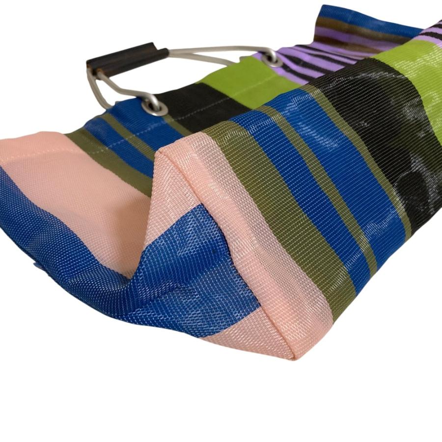 MARNI（マルニ） 美品 フラワーマーケット ストライプバッグ メッシュ
