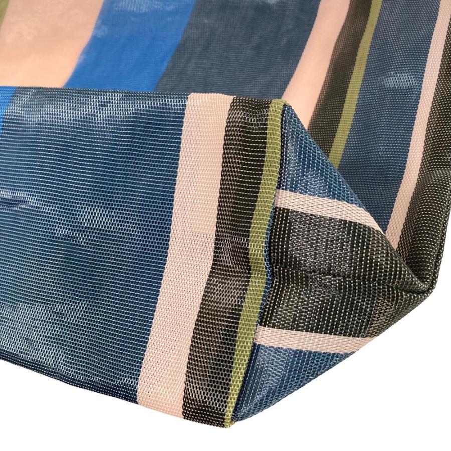 MARNI（マルニ） 美品 フラワーマーケット ストライプ メッシュ トート