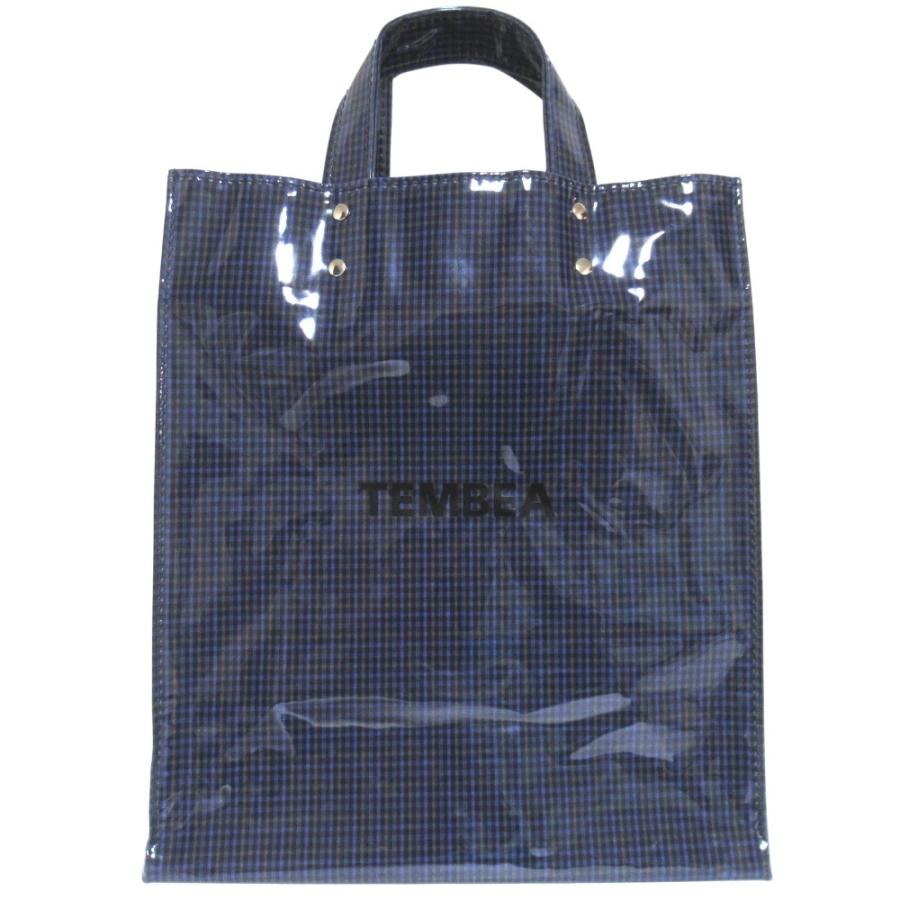 TEMBEA（テンベア） 美品 チェック柄 撥水 PAPER TOTE PVC ビニル