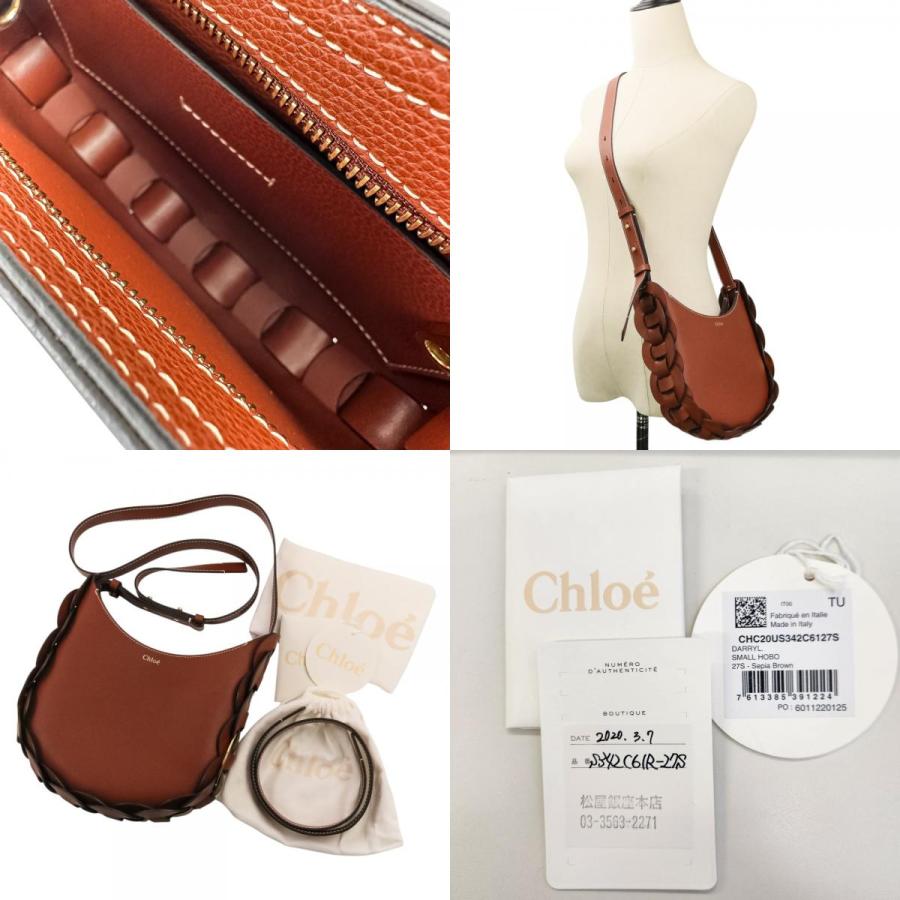 Chloe（クロエ） 美品 ダリル スモール ホーボー レザー ショルダー
