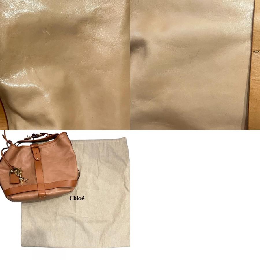 Chloe（クロエ） 良品 ケララ ホースチャーム付き レザー ハンドバッグ 