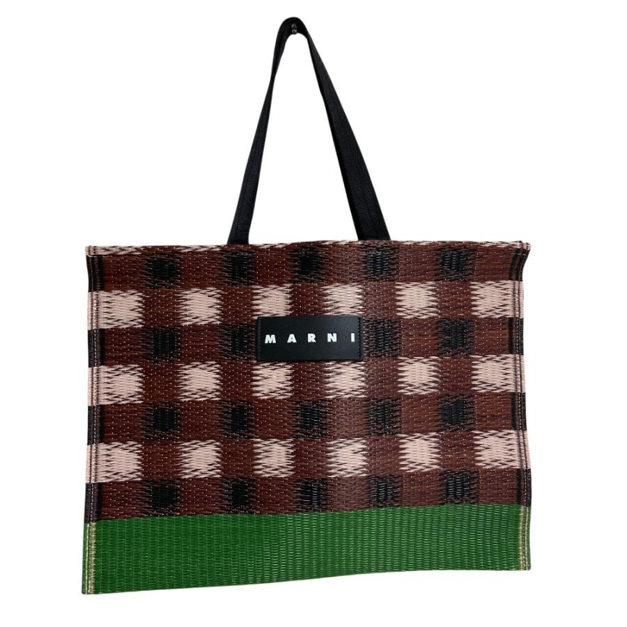 MARNI（マルニ） 未使用 タタミ トートバッグ ブラウン グリーン 