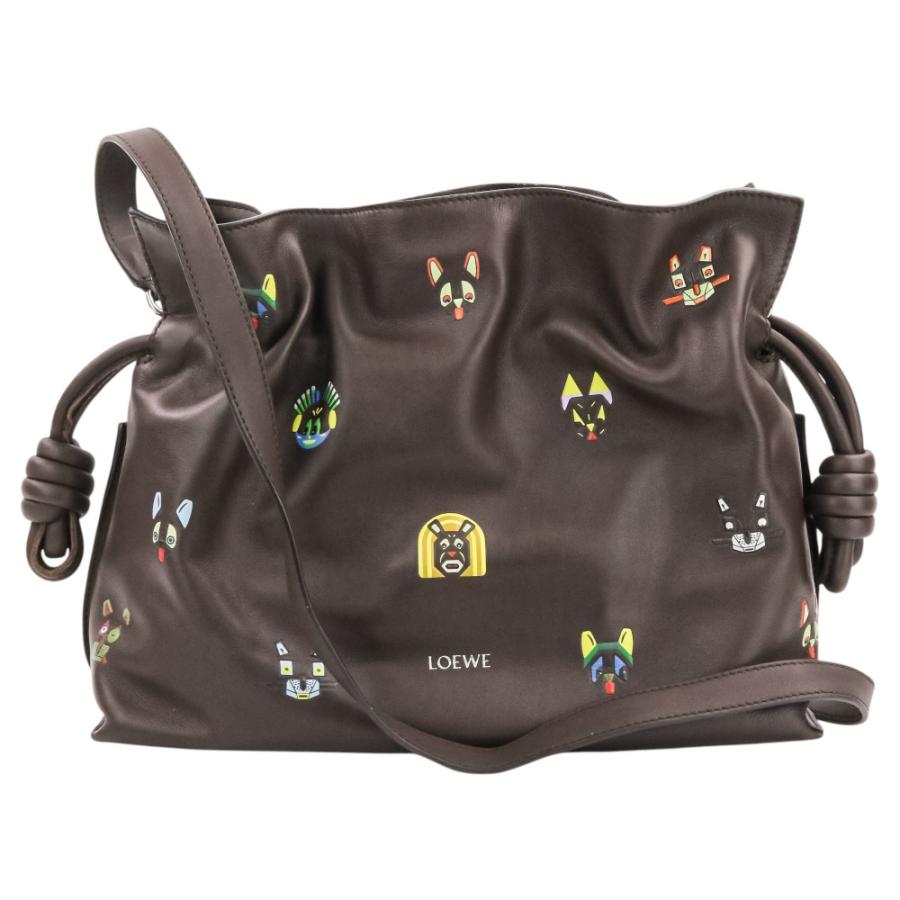 LOEWE（ロエベ） 美品 キャッツ フラメンコ レザー クラッチ 