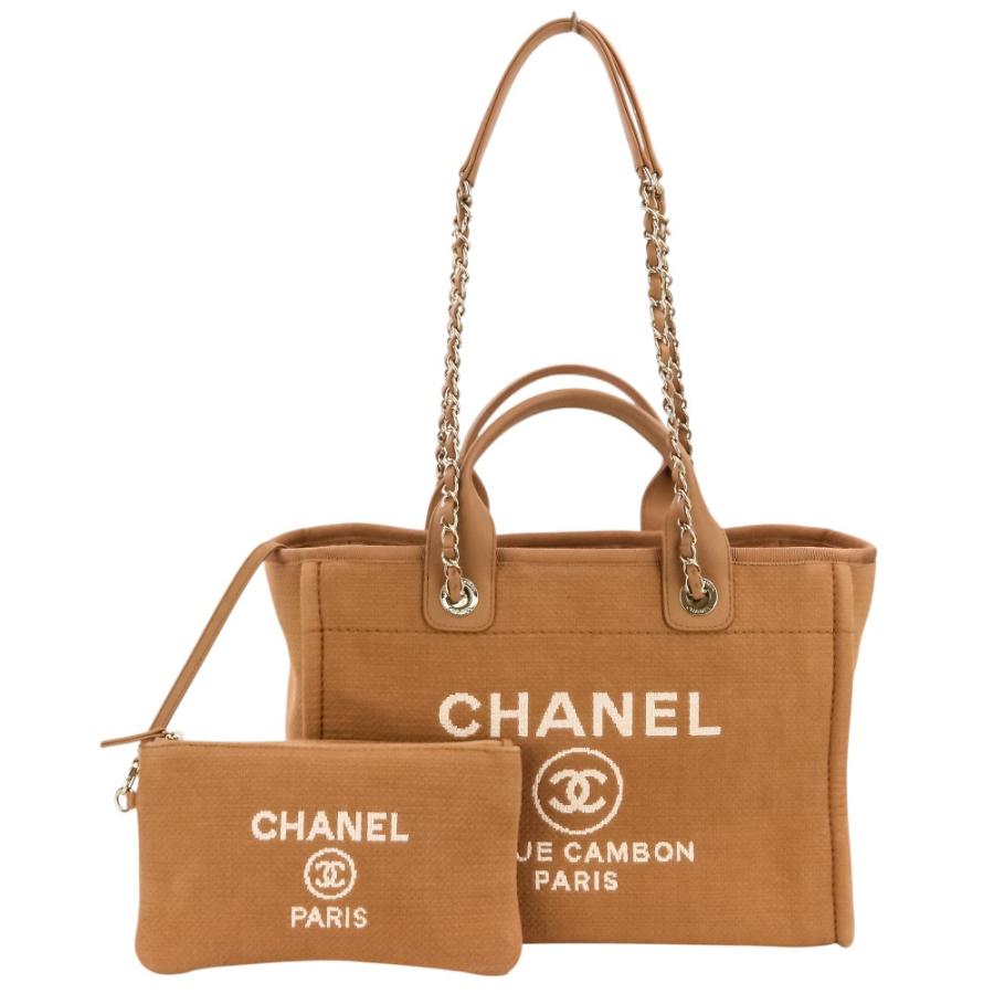 CHANEL（シャネル） 美品 ドーヴィル MM トートバッグ チェーン