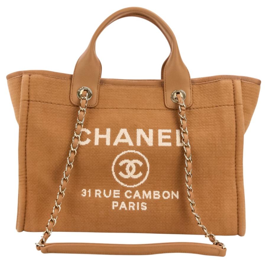 CHANEL（シャネル） 美品 ドーヴィル MM トートバッグ チェーン