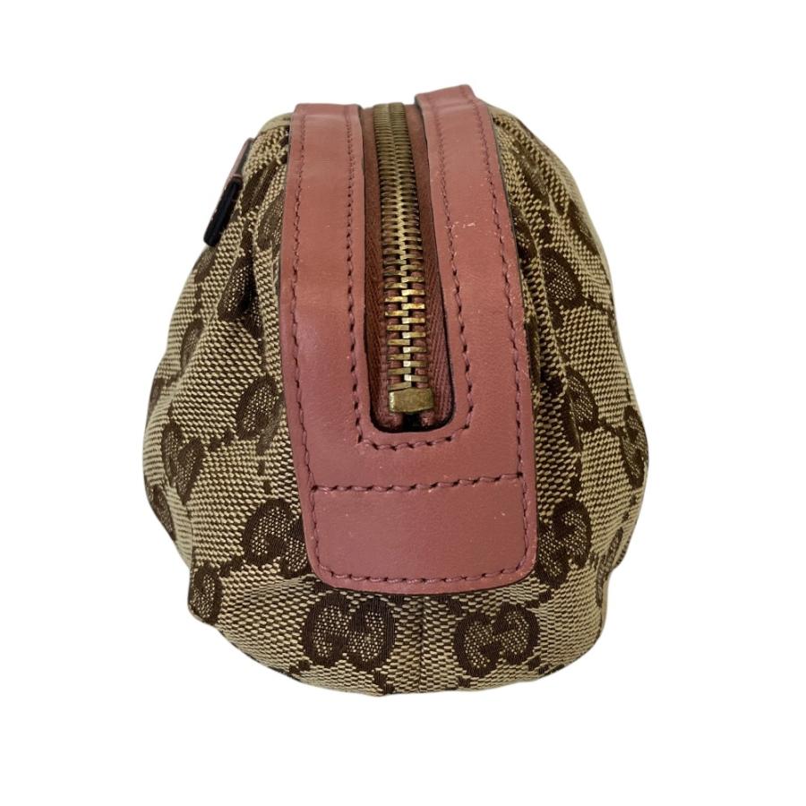 GUCCI（グッチ） 良品 GGキャンバス バンブーチャーム ポーチ 246174