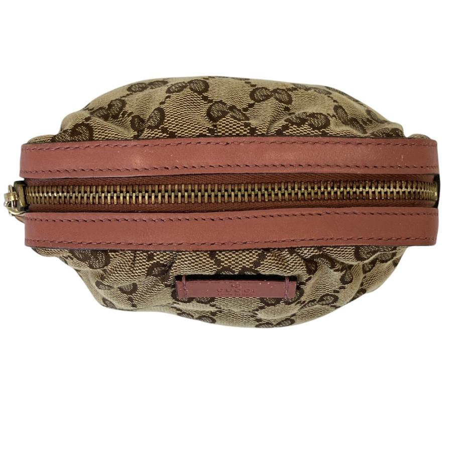 GUCCI（グッチ） 良品 GGキャンバス バンブーチャーム ポーチ 246174