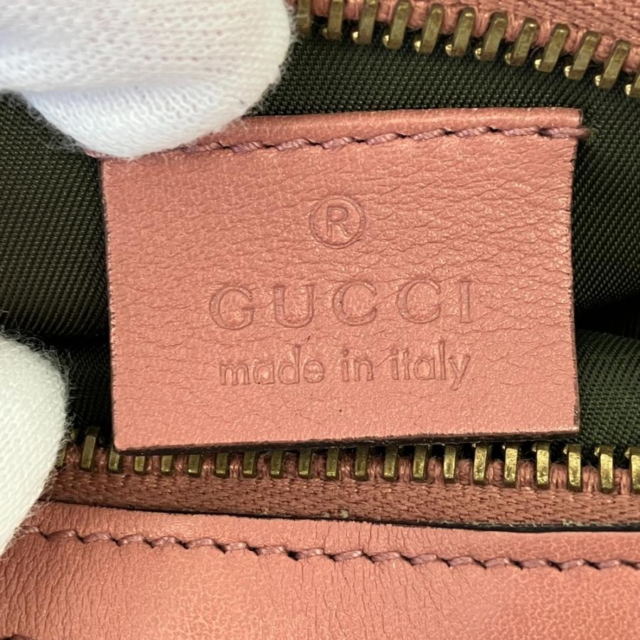 GUCCI（グッチ） 良品 GGキャンバス バンブーチャーム ポーチ 246174
