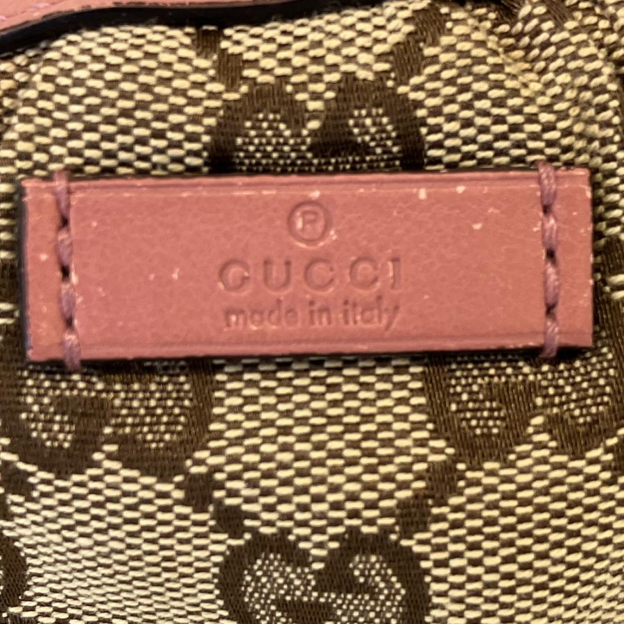 GUCCI（グッチ） 良品 GGキャンバス バンブーチャーム ポーチ 246174