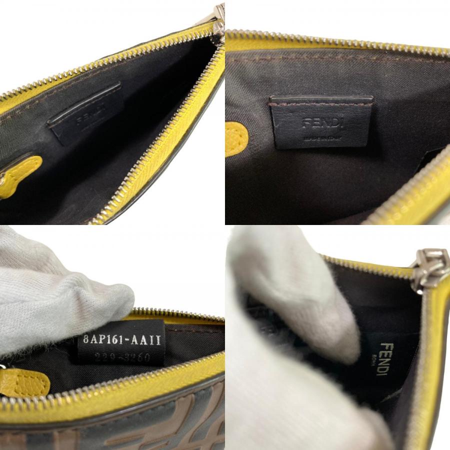 FENDI（フェンディ） 良品 ズッカ フラグメントケース コインケース