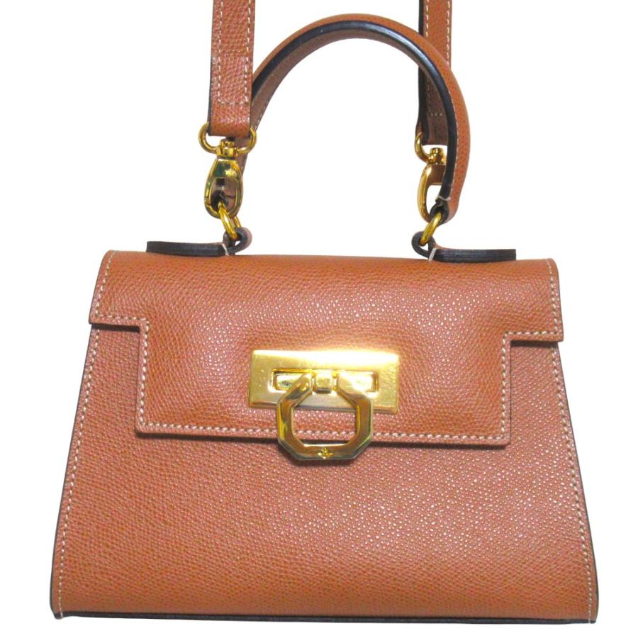 【美品】CARBOTTI カルボッティ 2WAYバッグ(エレナ) CARBOTTI（カルボッティ） 美品 エレナ 2way レザー フラップ