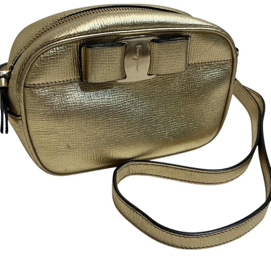 美品 Salvatore Ferragamo サルヴァトーレフェラガモ ヴァラリボン 