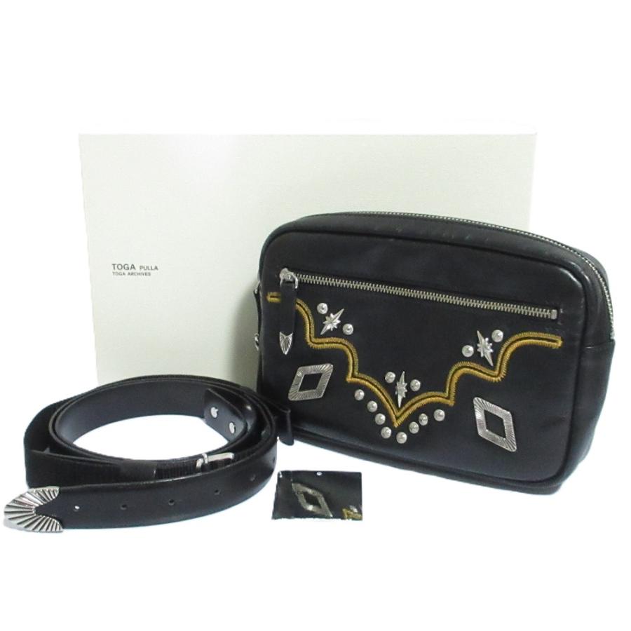 新品！TOGA PULLA l beltbag PORTER x TOGA PULLA BELT BAG Black Used