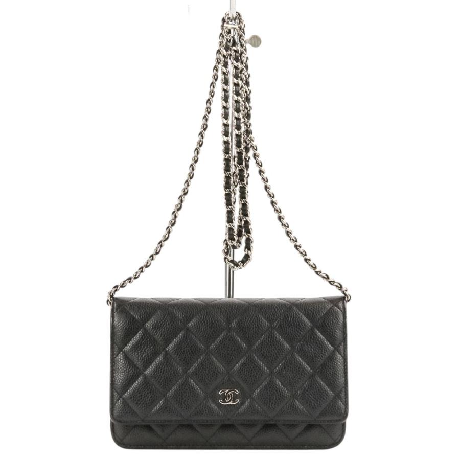 CHANEL（シャネル） 美品 ココマーク キャビアスキン マトラッセ 