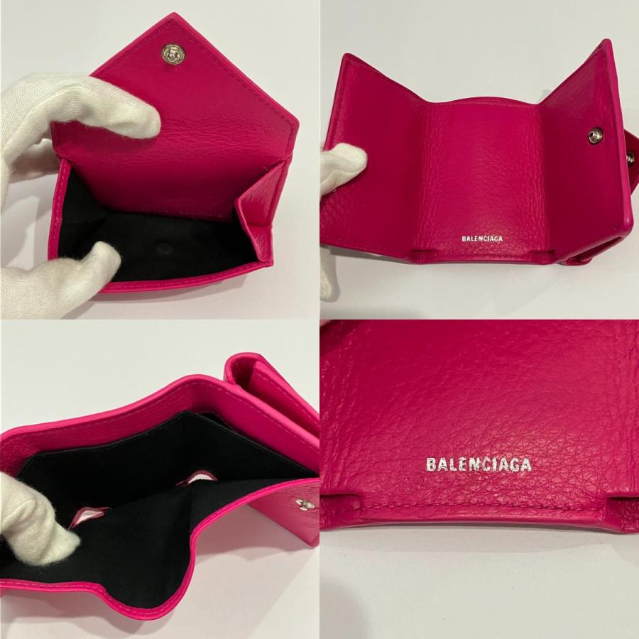 BALENCIAGA（バレンシアガ） 良品 ペーパーミニウォレット 三つ折り