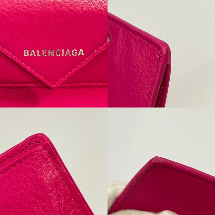 BALENCIAGA（バレンシアガ） 良品 ペーパーミニウォレット 三つ折り