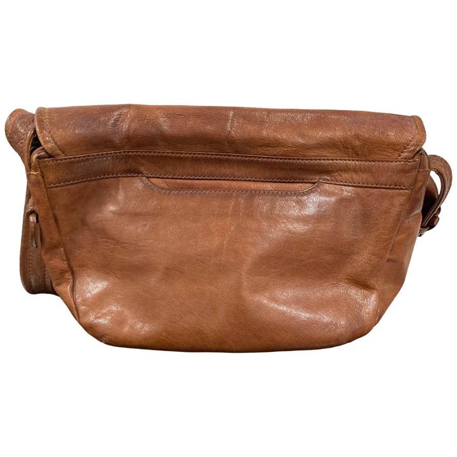 genten（ゲンテン） 良品 レザー ショルダーバッグ ブラウン 
