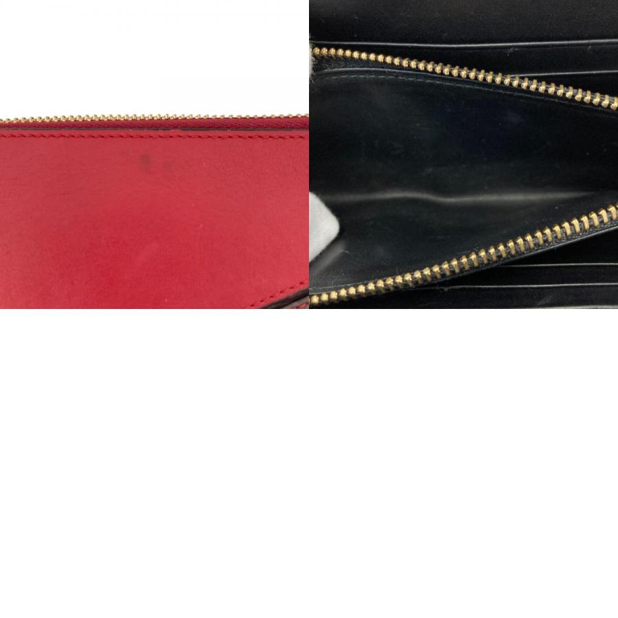 LOEWE（ロエベ） パズル レザーロングウォレット 長財布 レッド