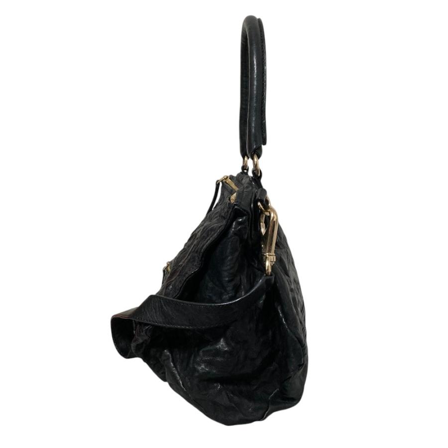 良品 GIVENCHY パンドラ 2way ショルダーバッグ シワ加工 黒 革 GIVENCHY（ジバンシィ） 美品 パンドラ シワ加工 2way ショルダー