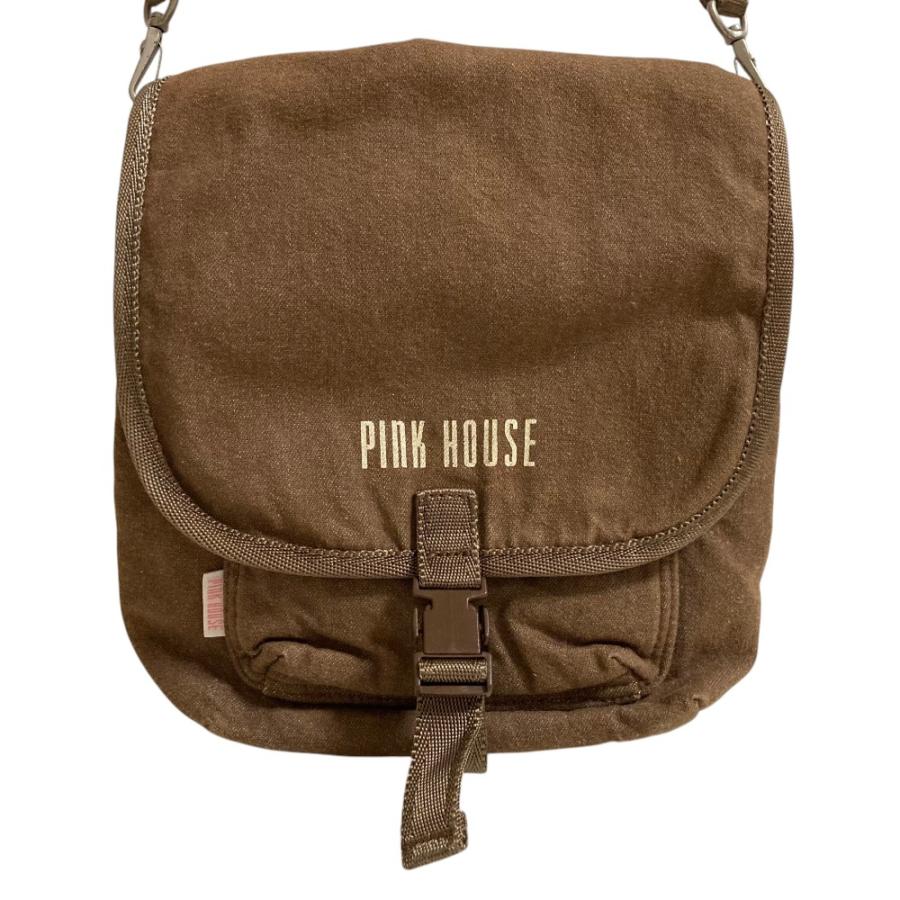 ピンクハウス ショルダーバッグ PINK HOUSE（ピンクハウス） 美品 キャンバス ショルダーバッグ