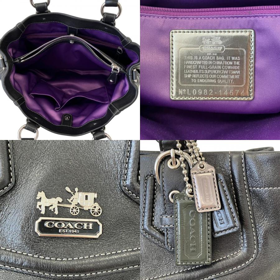 COACH（コーチ） 美品 レザー 2way ショルダーバッグ ハンドバッグ 