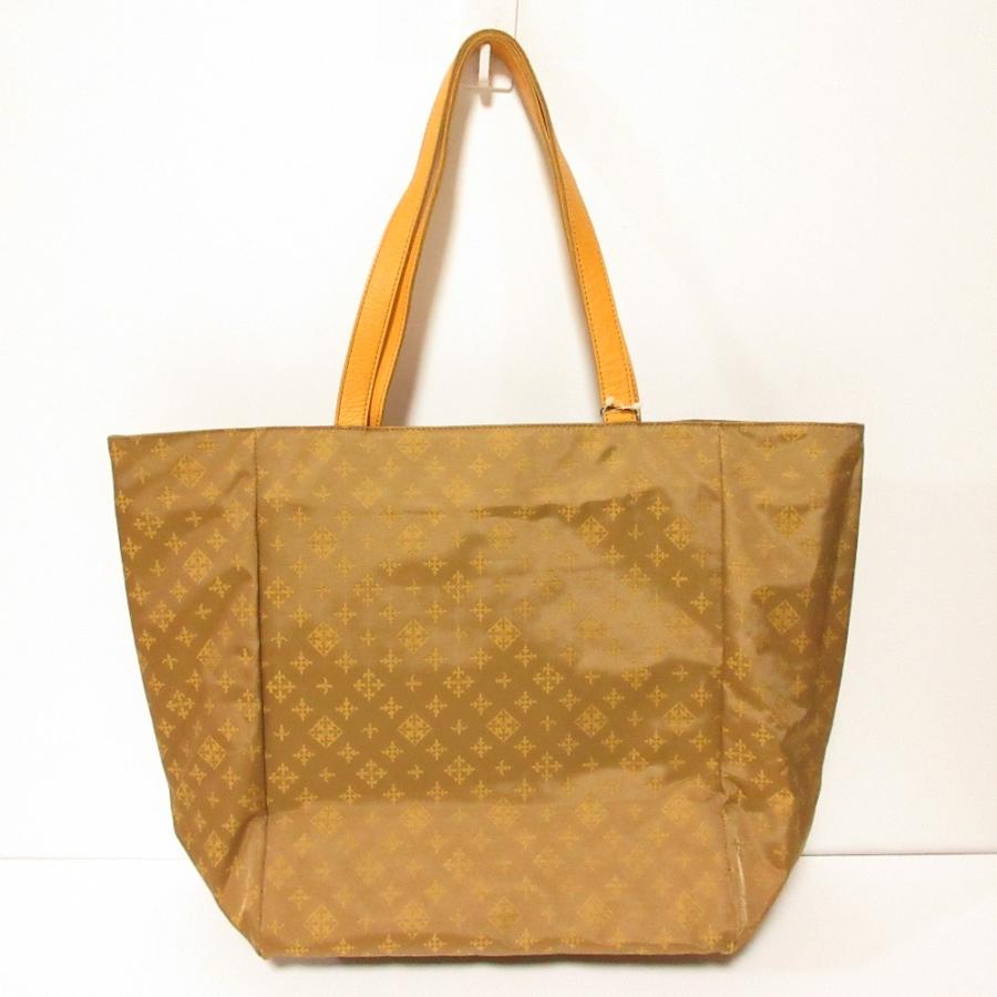 未使用★russet　ラシット　エブリデイトートバッグ　ナイロン　モノグラム　緑 russet（ラシット） 新品同様 モノグラム ナイロン保冷 トートバッグ