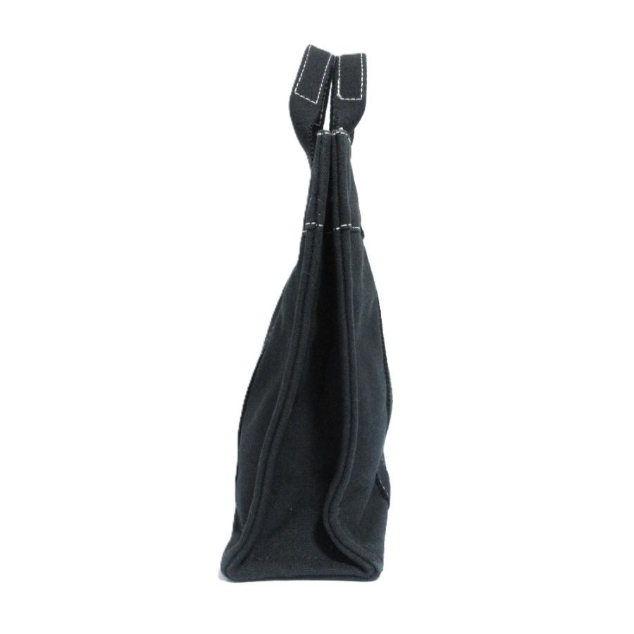 HERMES エルメス ドーヴィルPM ハンドバッグ ブラック キャンバス HERMES（エルメス） 良品 ドーヴィルPM キャンバス トートバッグ