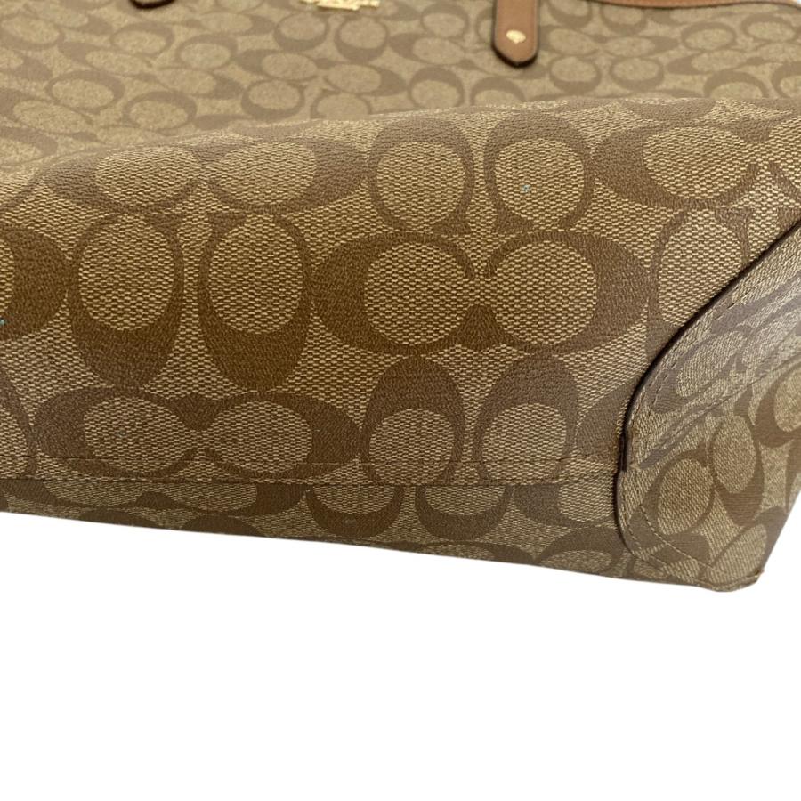 COACH（コーチ） 美品 シグネチャー リバーシブル PVC トートバッグ