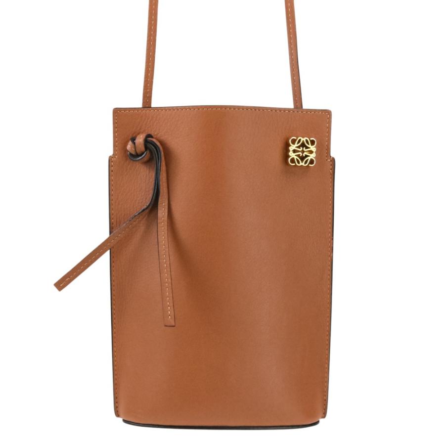 LOEWE（ロエベ） 美品 アナグラム ダイスポケット レザー ショルダー 