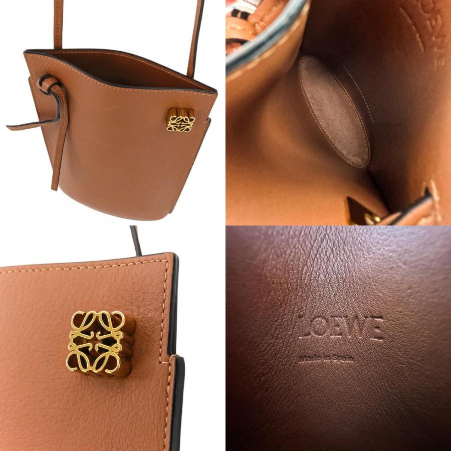 LOEWE（ロエベ） 美品 アナグラム ダイスポケット レザー ショルダー