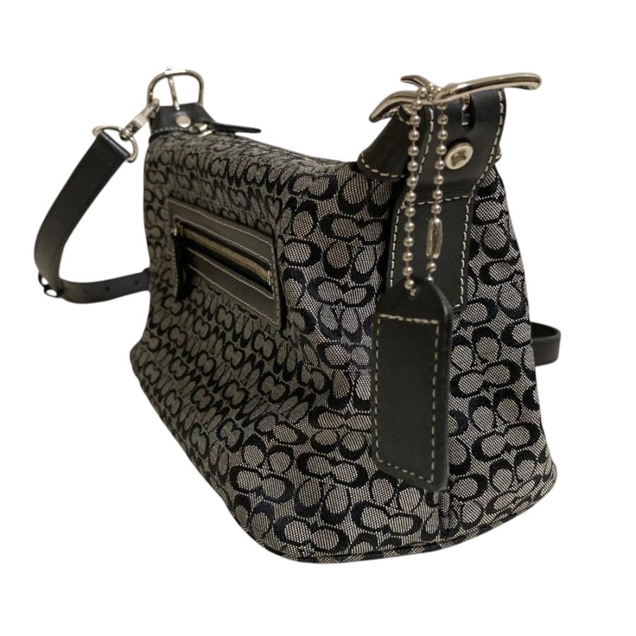 COACH（コーチ） 美品 ミニシグネチャー キャンバス ショルダーバッグ
