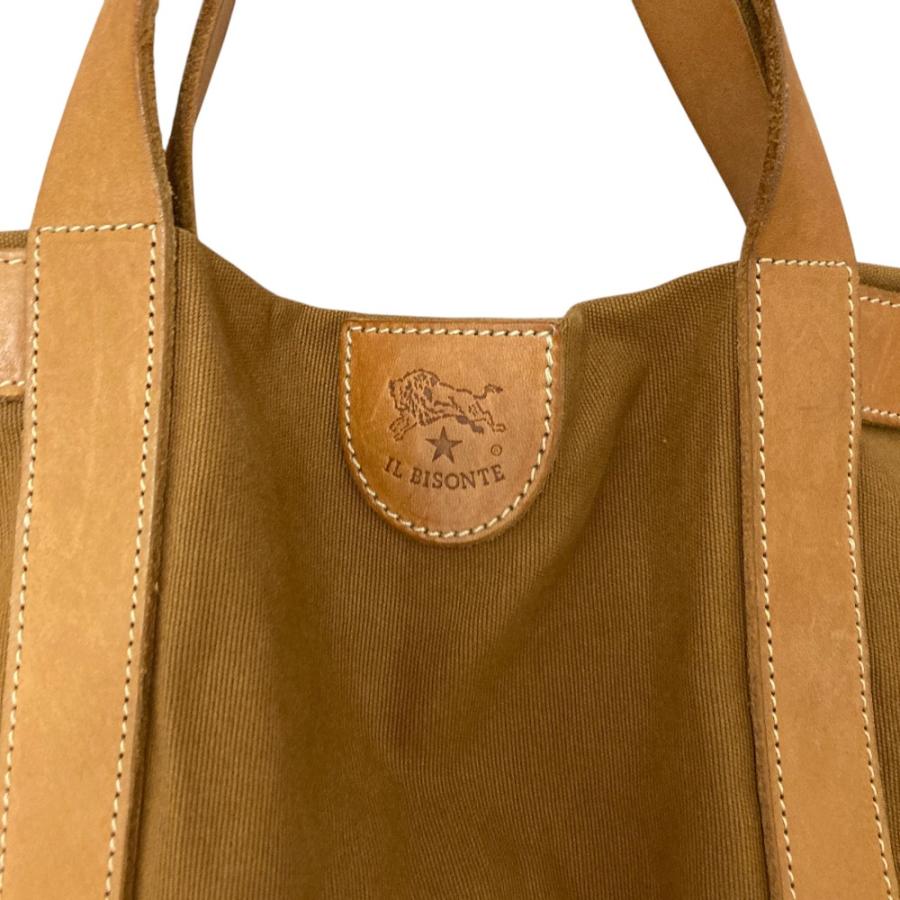 IL BISONTE（イルビゾンテ） 良品 キャンバス レザーコンビ 2WAY