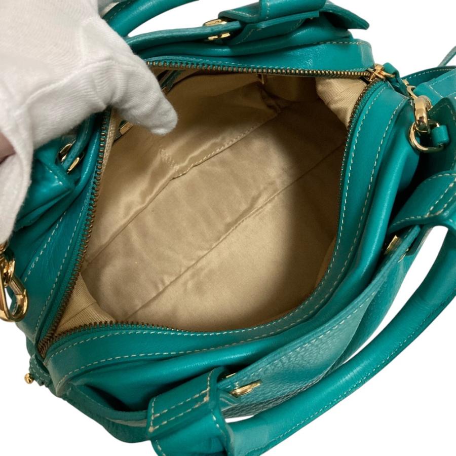 IACUCCI（イアクッチ） 美品 2WAY レザーボストンバッグ 832 ブルー