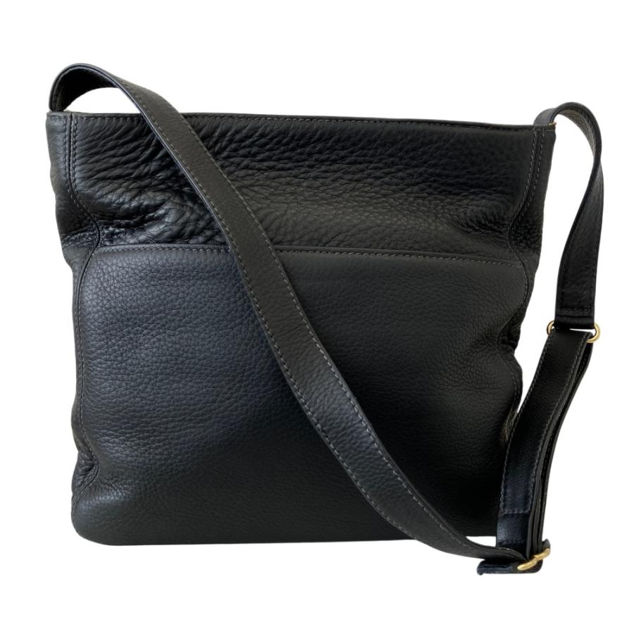 COACH（コーチ） 美品 シボ革 レザー ショルダーバッグ 4920 ブラック 
